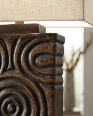 Ashley Heathbury Antique Brown Table Lamp