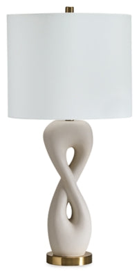 Ashley Judrich White Gold Finish Table Lamp