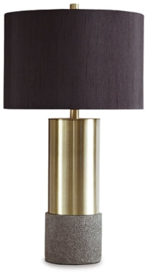 Ashley Jacek Gray Brass Finish Table Lamp (Set of 2)