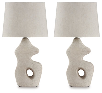 Ashley Chadrich Antique Beige Table Lamp (Set of 2)