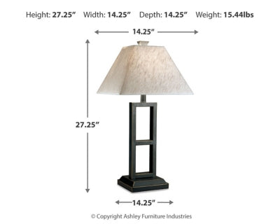 Ashley Deidra Black Table Lamp (Set of 2)