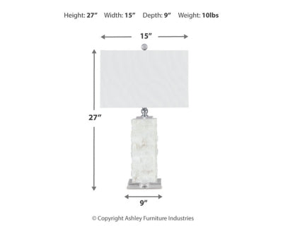 Ashley Malise White Table Lamp