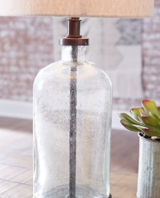 Ashley Bandile Clear Bronze Finish Table Lamp