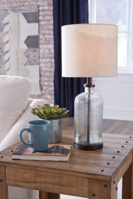 Ashley Bandile Clear Bronze Finish Table Lamp