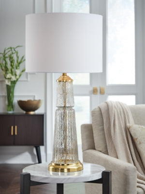 Ashley Bakersboro Clear Gold Finish Table Lamp