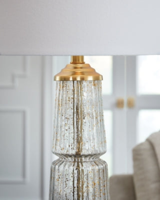 Ashley Bakersboro Clear Gold Finish Table Lamp