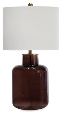 Ashley Mette Brown Gold Finish Table Lamp