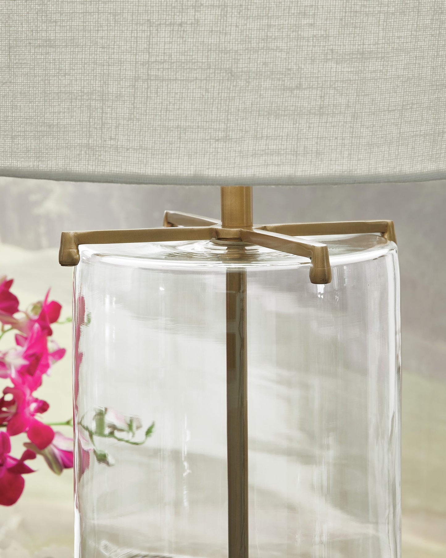 Ashley Gizeh Clear Gold Finish Table Lamp