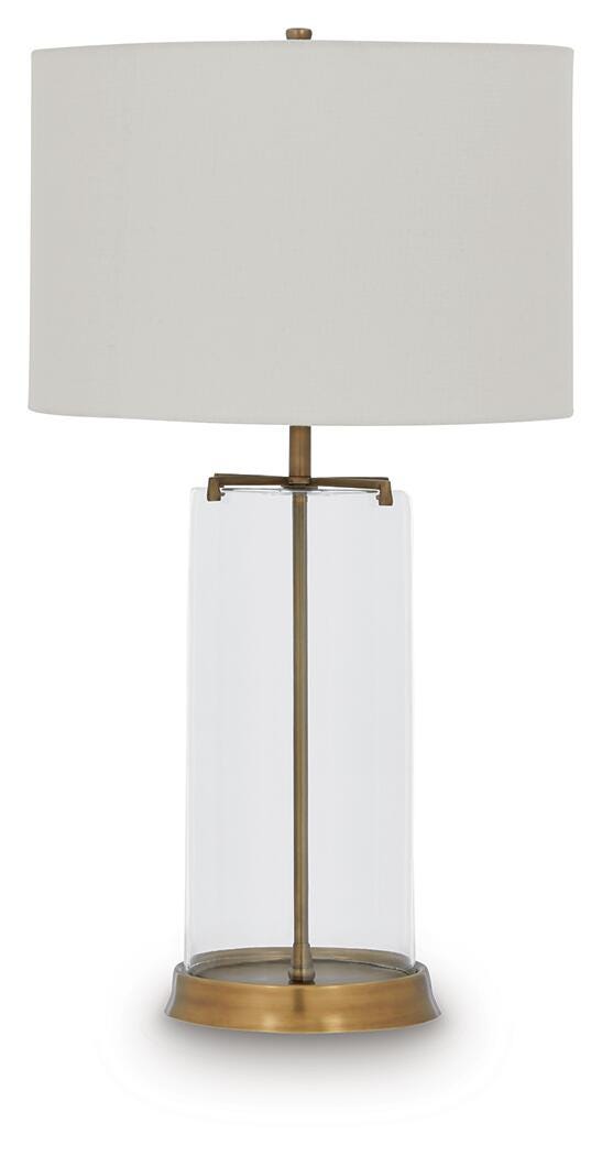 Ashley Gizeh Clear Gold Finish Table Lamp