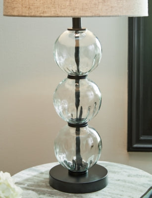 Ashley Airbal Clear Black Table Lamp (Set of 2)