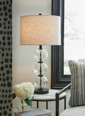 Ashley Airbal Clear Black Table Lamp (Set of 2)