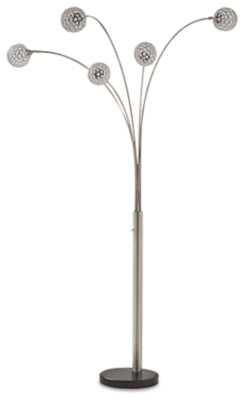Ashley Winter Silver Finish Arc Lamp