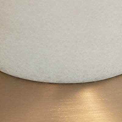 Ashley Rowleigh Gold Finish White Desk Lamp