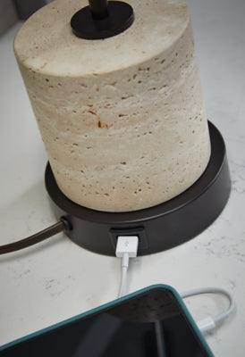 Ashley Vinmour Brown Beige Desk Lamp