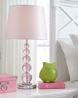 Ashley Letty Pink Table Lamp