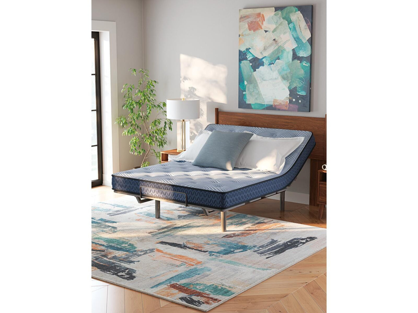 Ashley Peak 2.0 Bonnell Light Blue King Mattress