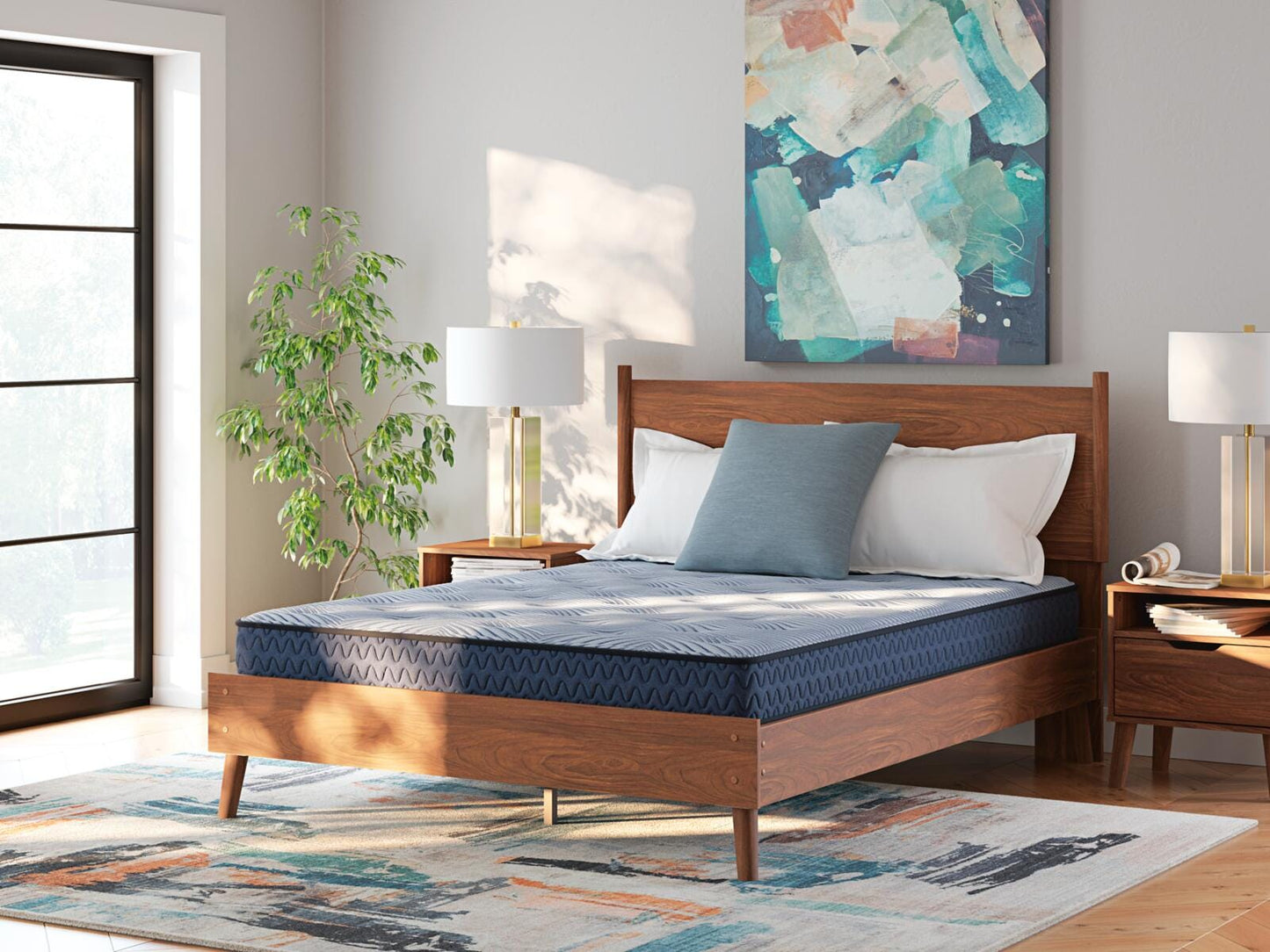 Ashley Peak 2.0 Bonnell Light Blue King Mattress
