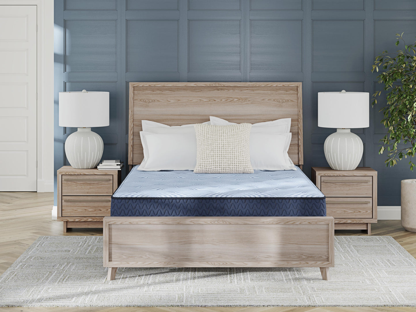 Ashley Peak 2.0 10 Hybrid Light Blue King Mattress