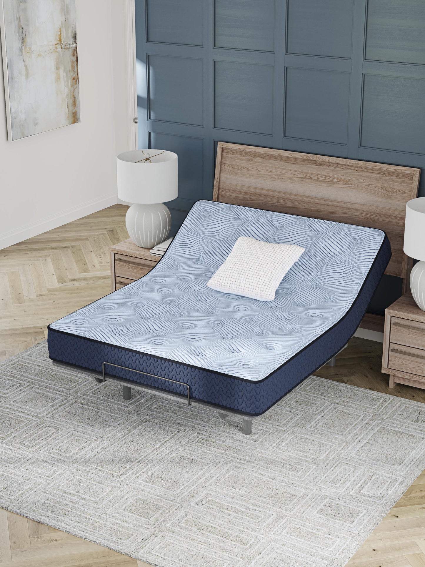 Ashley Peak 2.0 10 Hybrid Light Blue Full Mattress