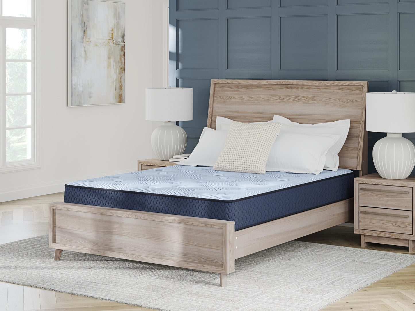 Ashley Peak 2.0 10 Hybrid Light Blue Queen Mattress