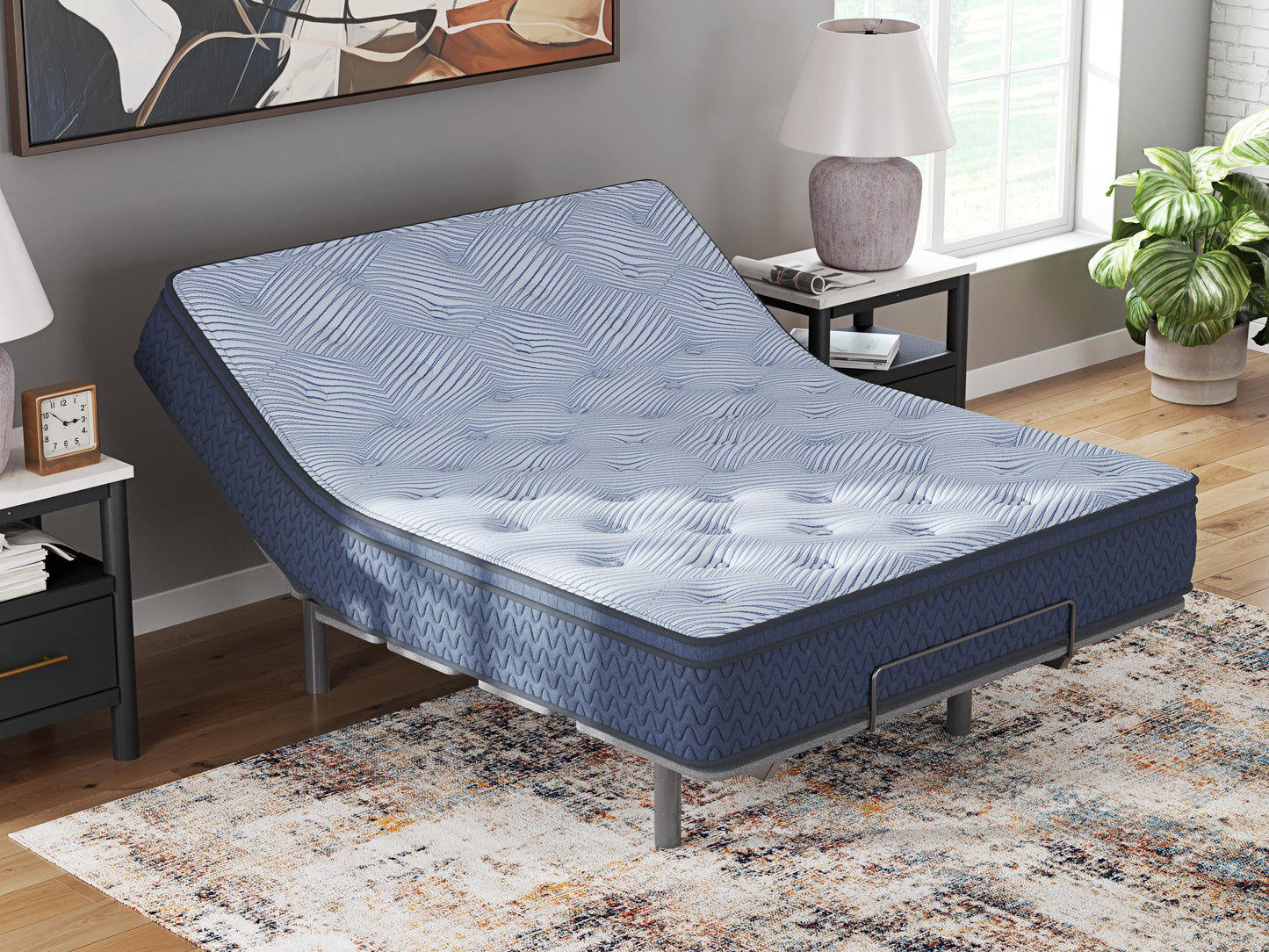 Ashley Peak 2.0 12 Hybrid Light Blue King Mattress