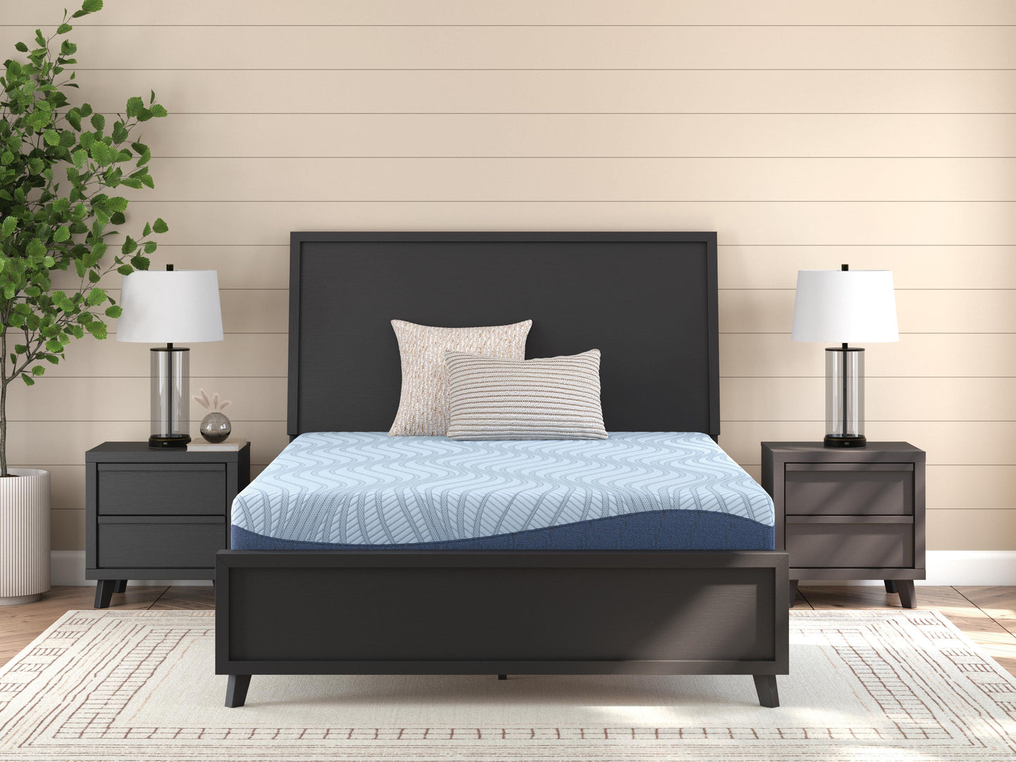 Ashley Peak 2.0 10 Memory Foam Light Blue California King Mattress
