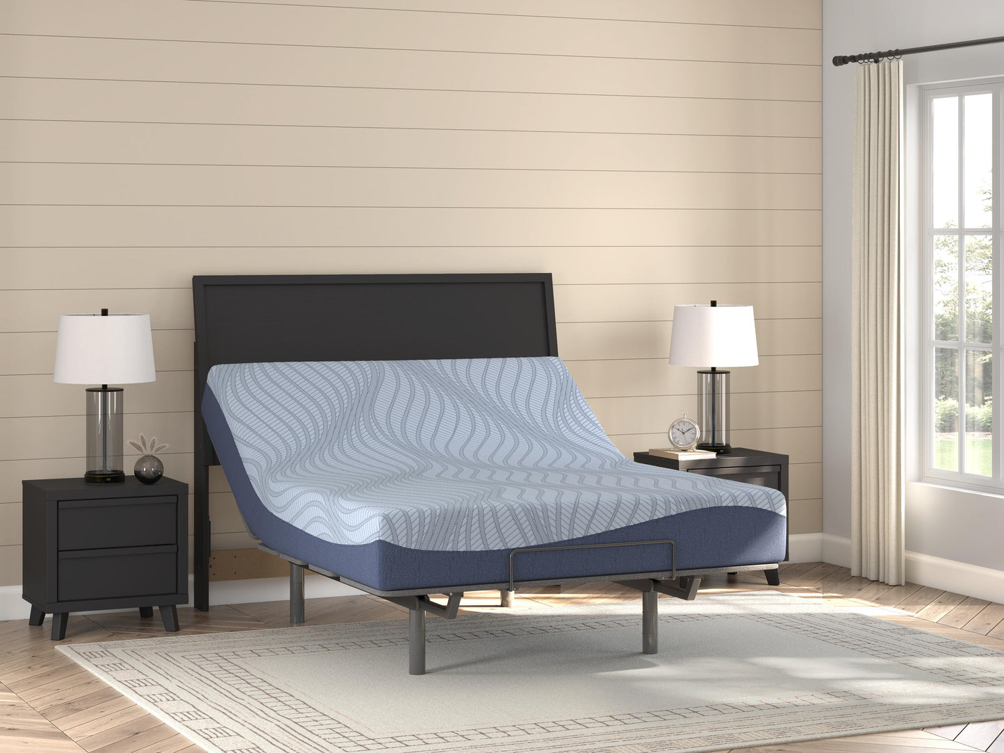 Ashley Peak 2.0 10 Memory Foam Light Blue Queen Mattress