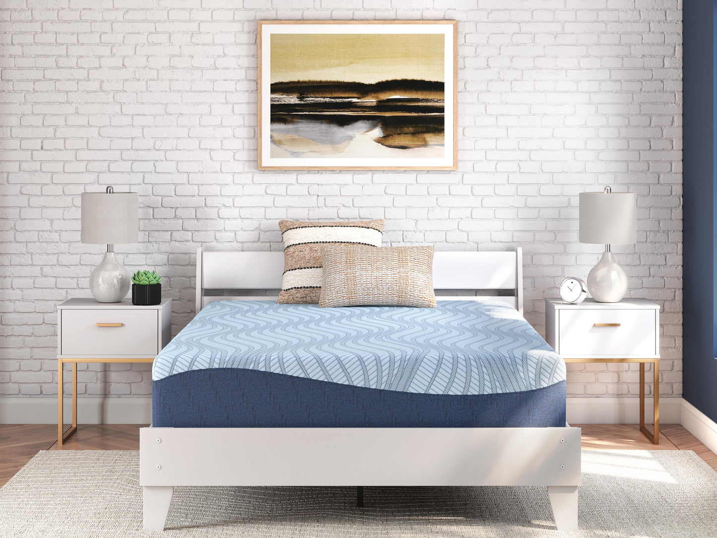 Ashley Peak 2.0 12 Memory Foam Light Blue Full Mattress