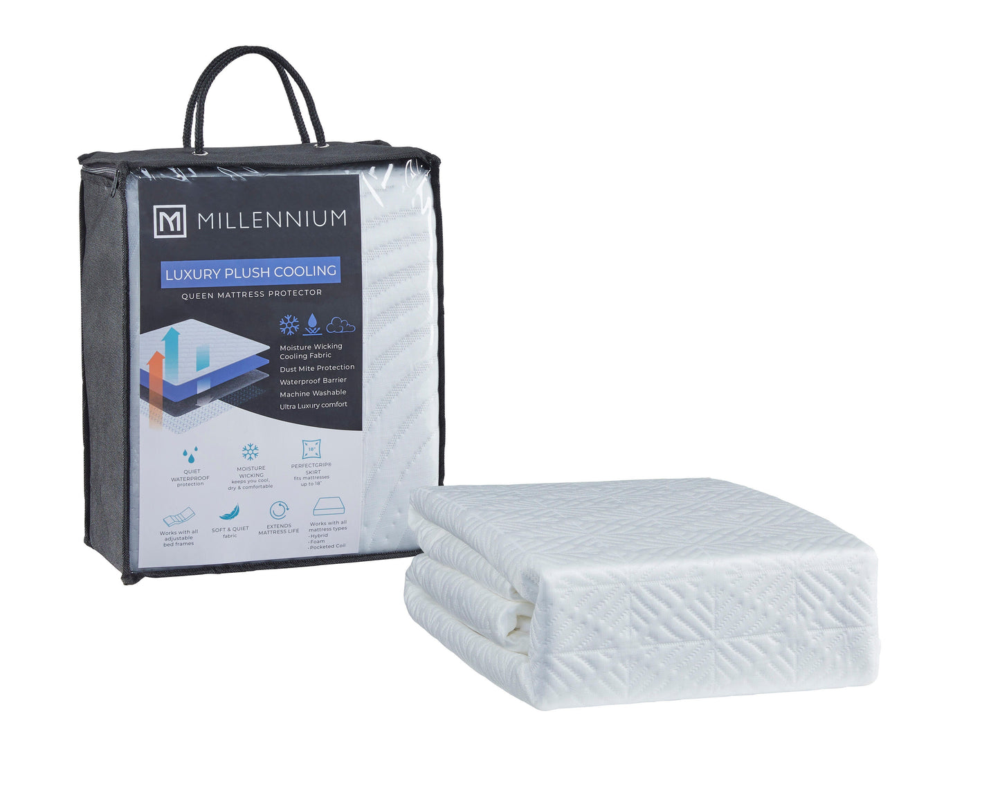 Ashley Advanced Protector White Twin Mattress Protector