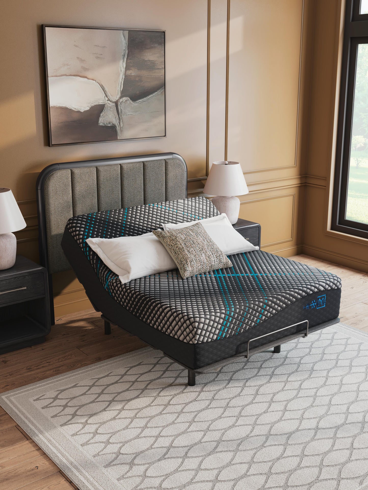 Ashley Millennium 2.0 Hybrid 16 Inch Black Queen Mattress