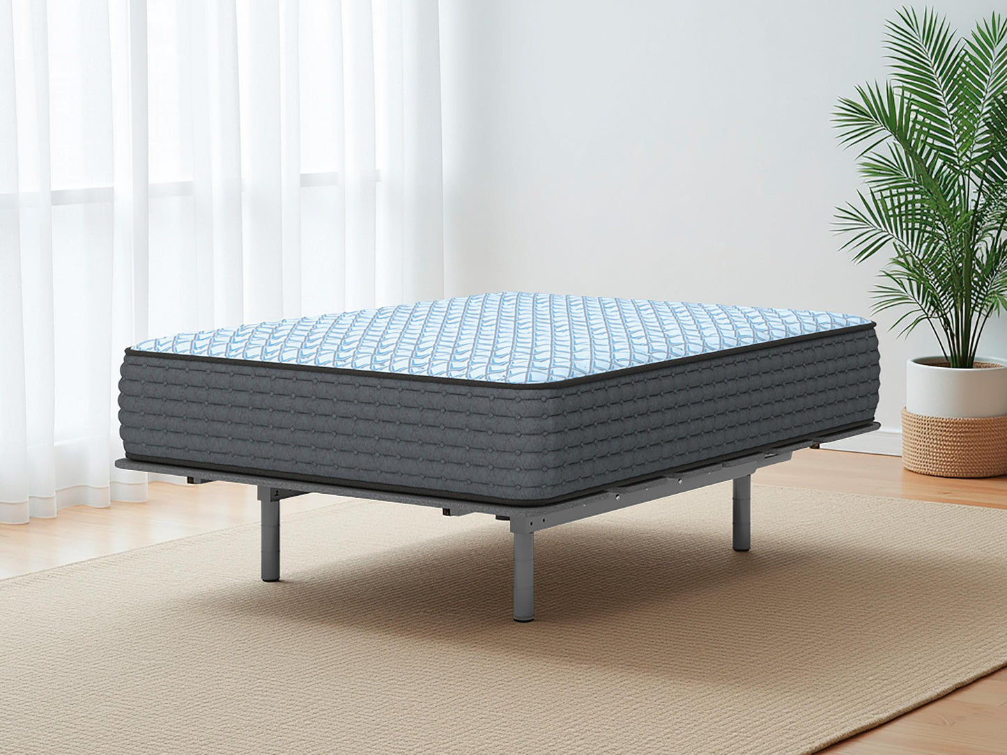 Ashley Destin Cove Firm Blue Queen Mattress
