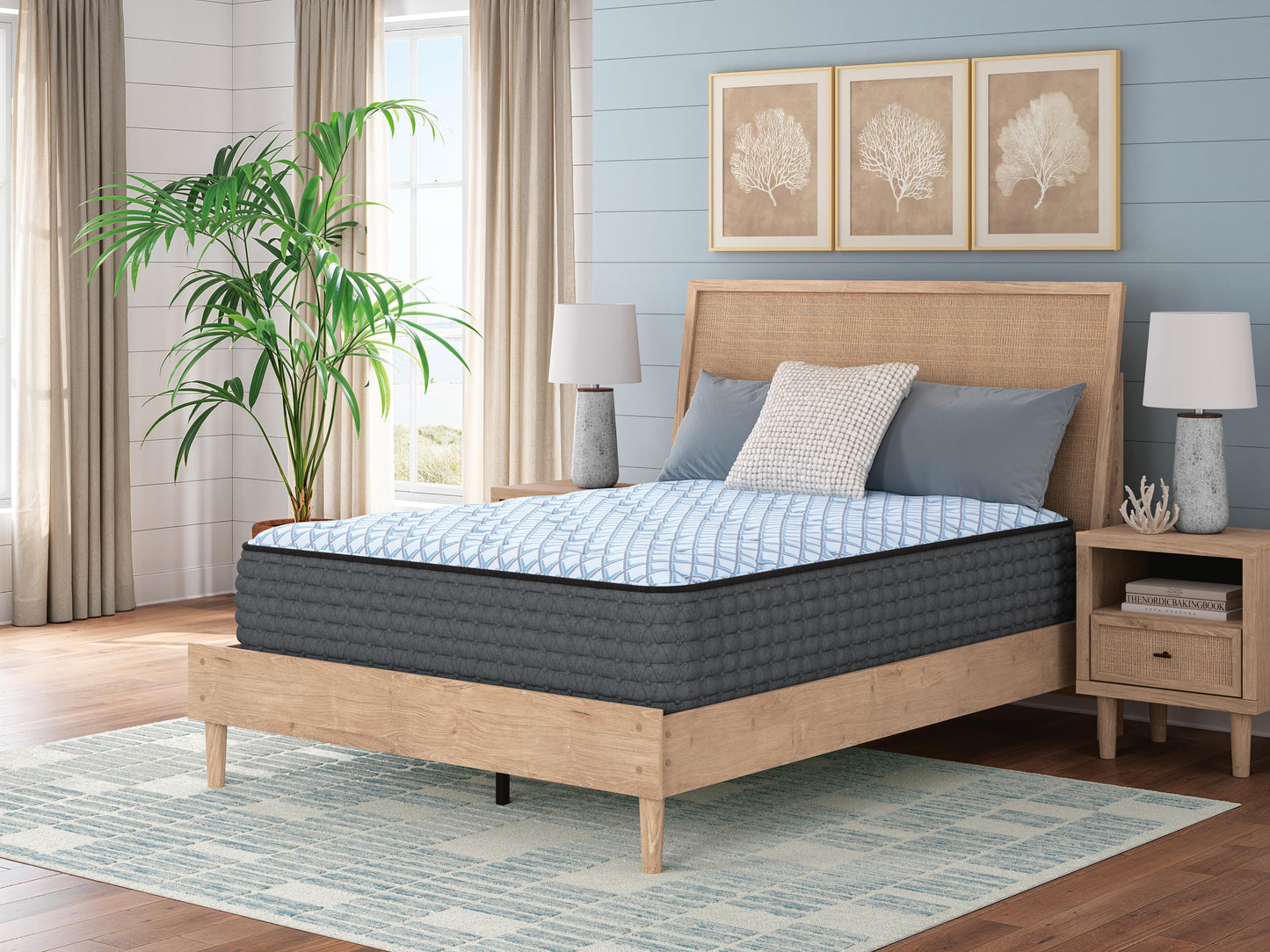 Ashley Destin Cove Plush Blue Twin XL Mattress
