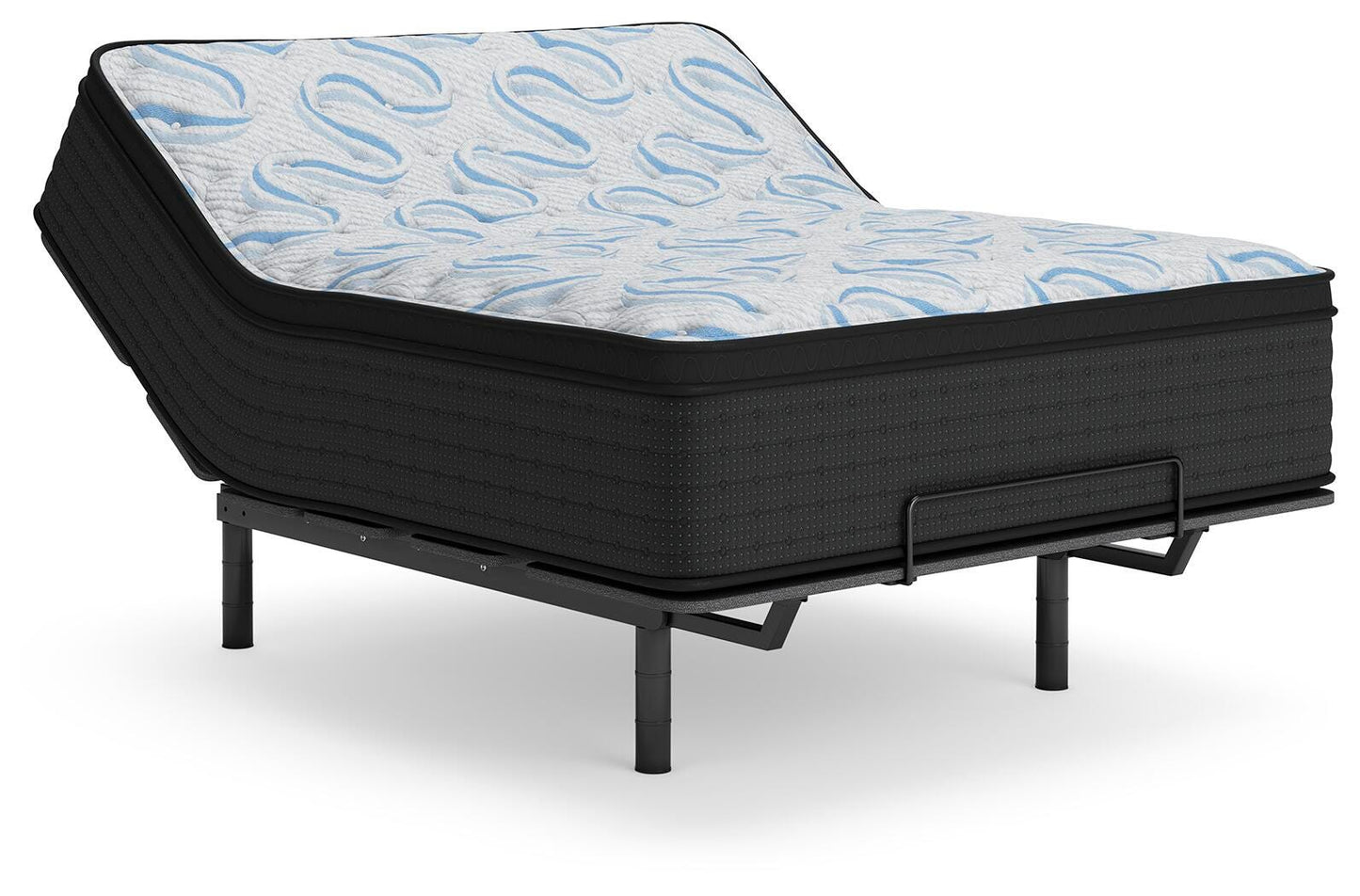 Ashley Elite Springs Plush Gray Blue Full Mattress