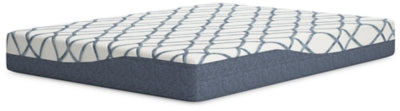 Ashley 10 Inch Chime Elite 2.0 White Blue Queen Mattress