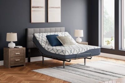 Ashley 10 Inch Chime Elite 2.0 White Blue Queen Mattress