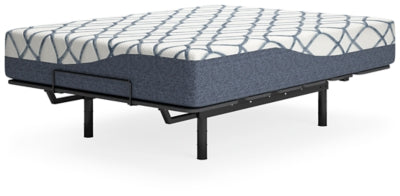 Ashley 12 Inch Chime Elite 2.0 White Blue Queen Mattress