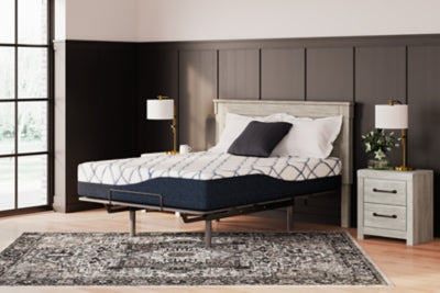 Ashley 12 Inch Chime Elite 2.0 White Blue King Mattress