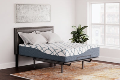 Ashley 14 Inch Chime Elite 2.0 White Blue California King Mattress