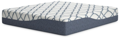 Ashley 14 Inch Chime Elite 2.0 White Blue King Mattress