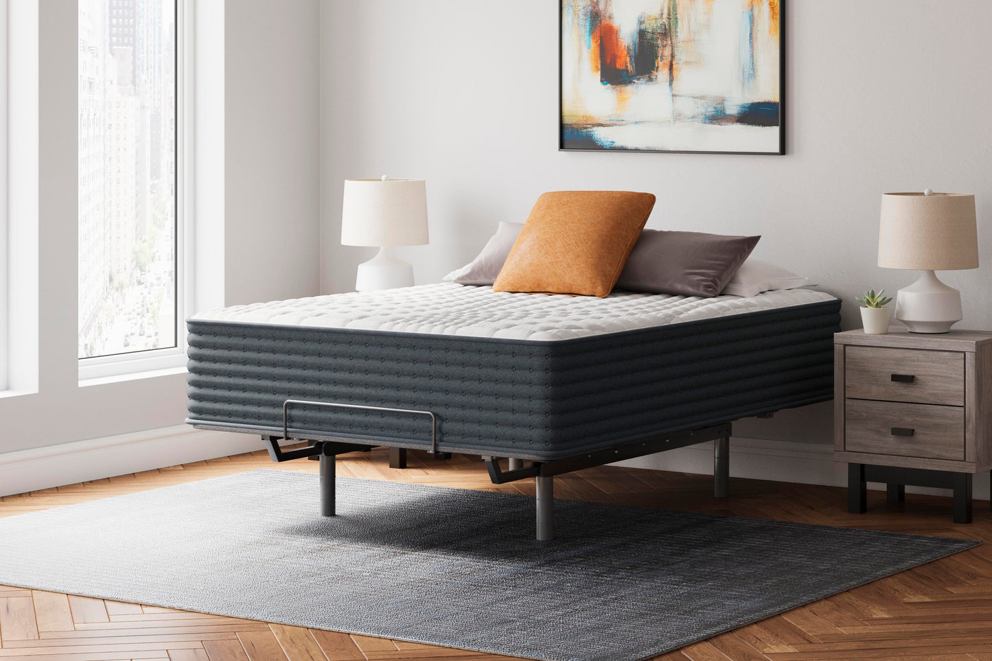 Ashley Hybrid 1400 White California King Mattress