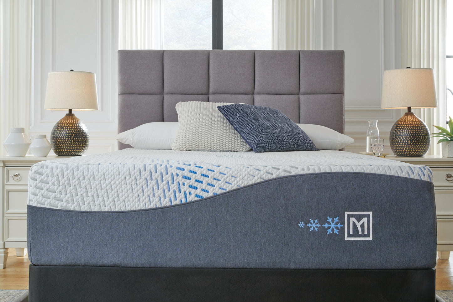 Ashley Millennium Luxury Gel Memory Foam White Queen Mattress