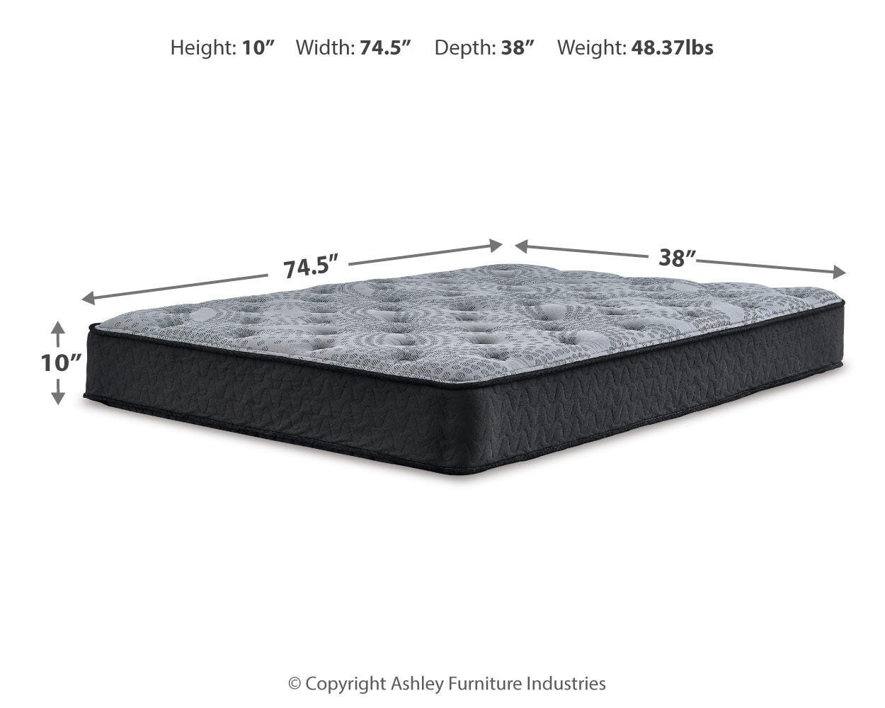 Ashley Comfort Plus Gray Queen Mattress