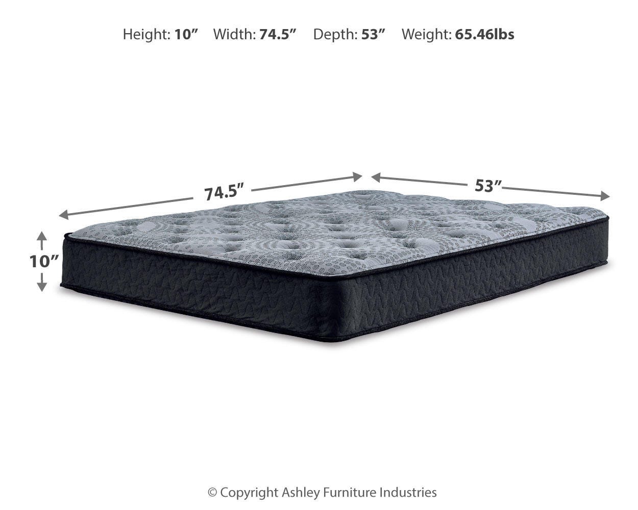 Ashley Comfort Plus Gray Full Mattress