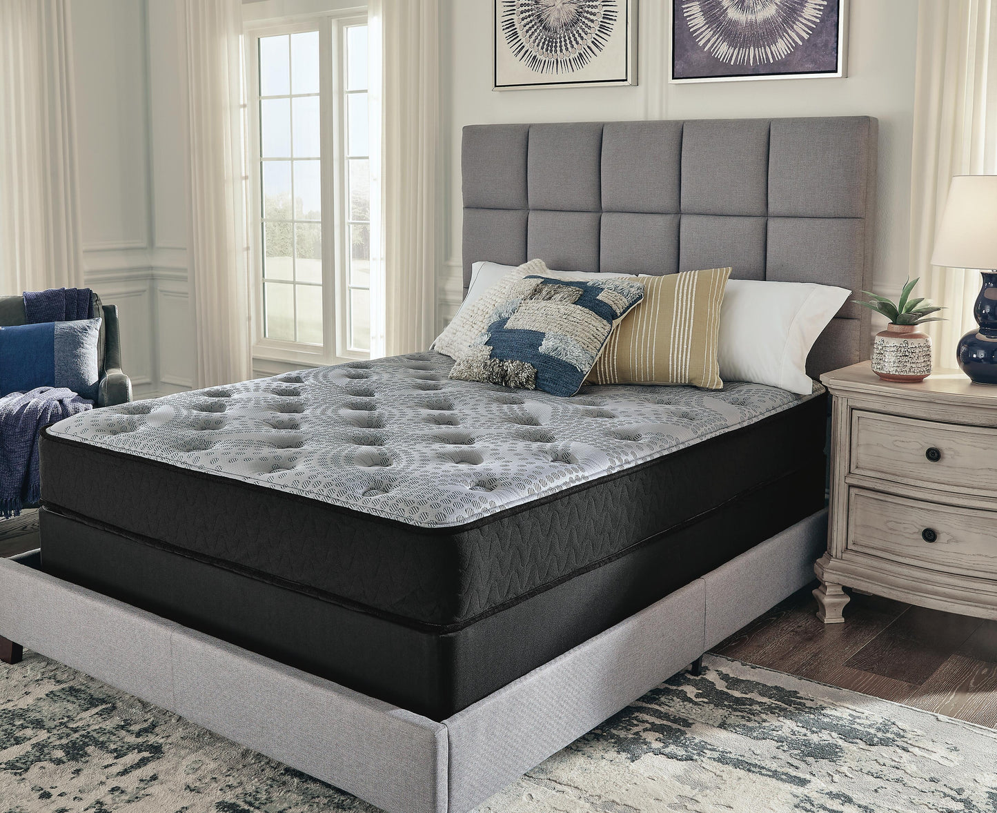 Ashley Comfort Plus Gray Queen Mattress