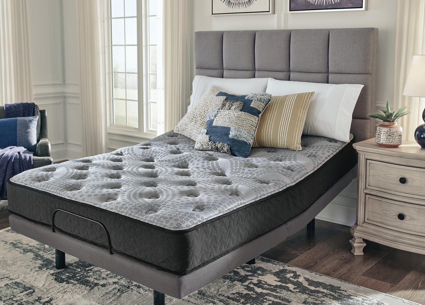Ashley Comfort Plus Gray Queen Mattress