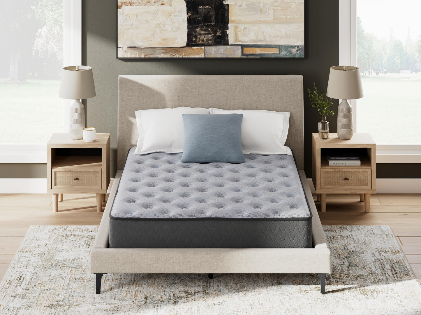 Ashley Comfort Plus Gray Queen Mattress