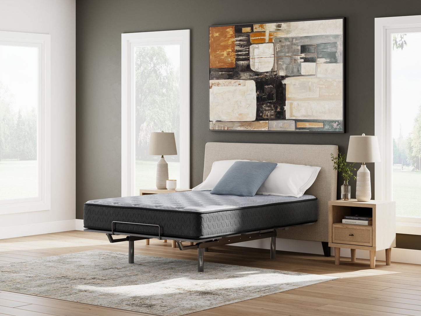 Ashley Comfort Plus Gray Queen Mattress