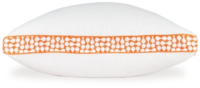 Ashley Zephyr 2.0 White Orange 3-in-1 Pillow (6/Case) (Set of 6)