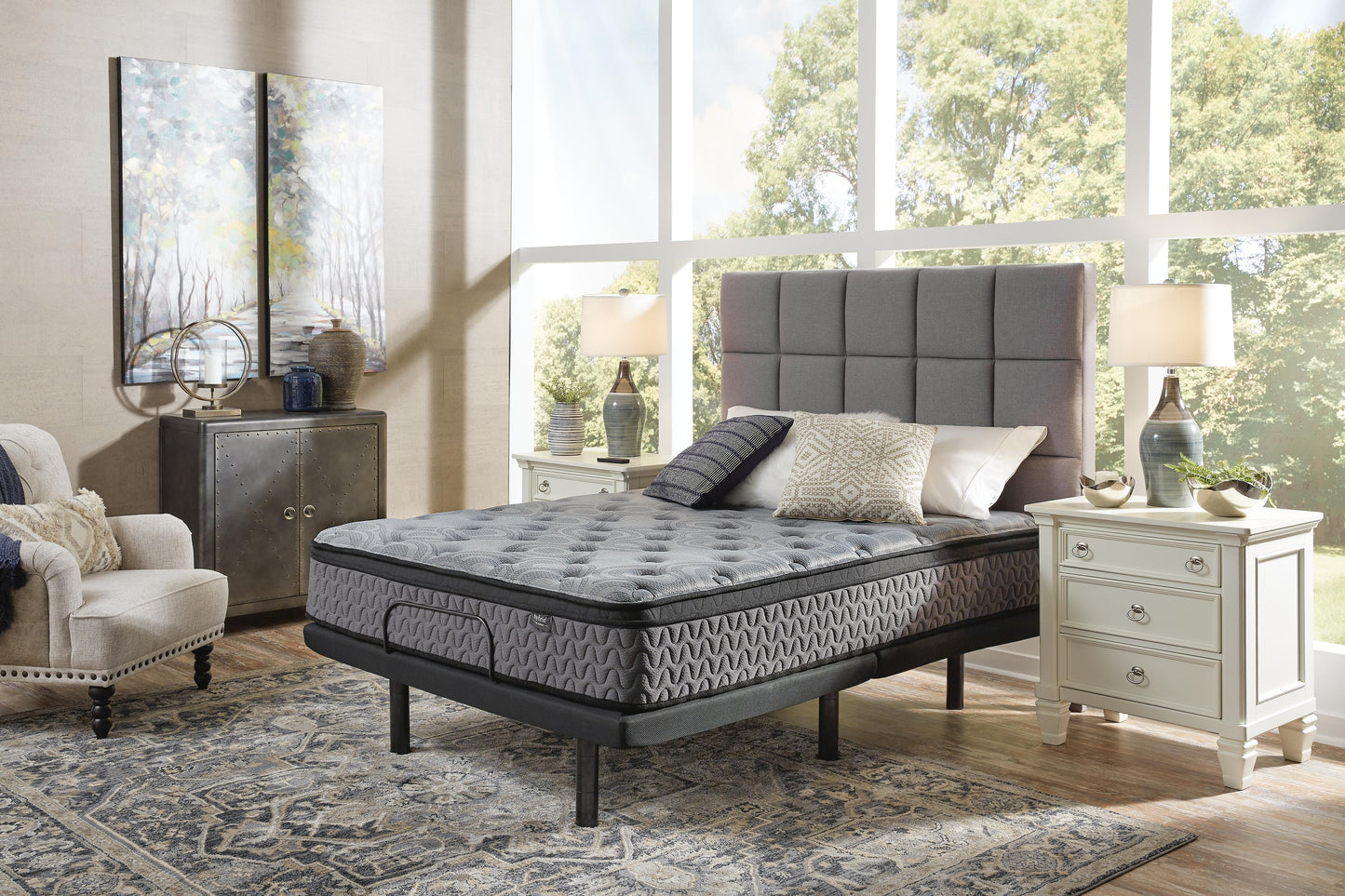 Ashley Augusta2 Gray Queen Mattress