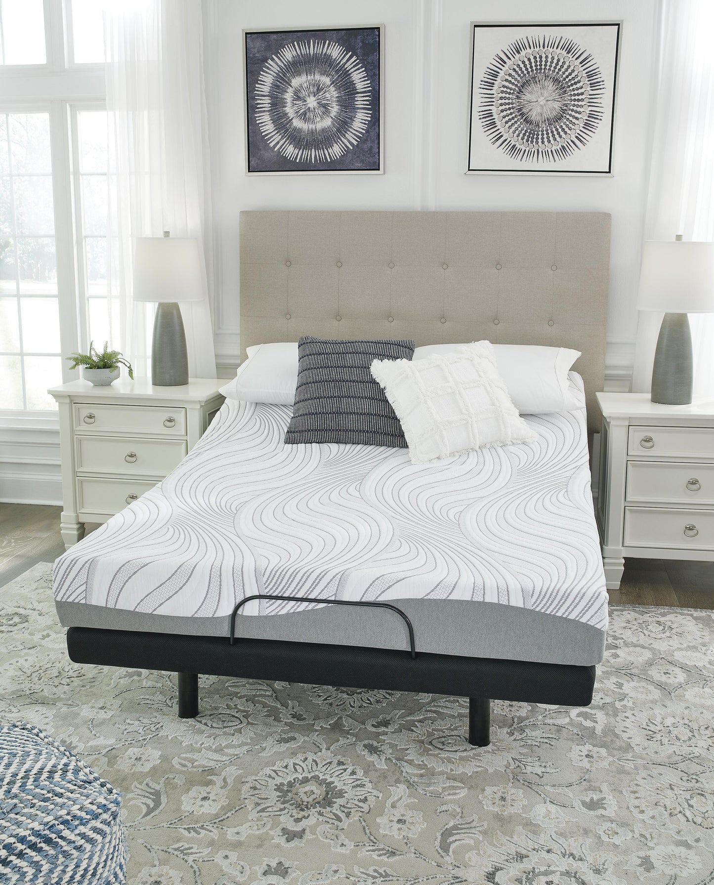 Ashley 8 Inch Memory Foam White California King Mattress